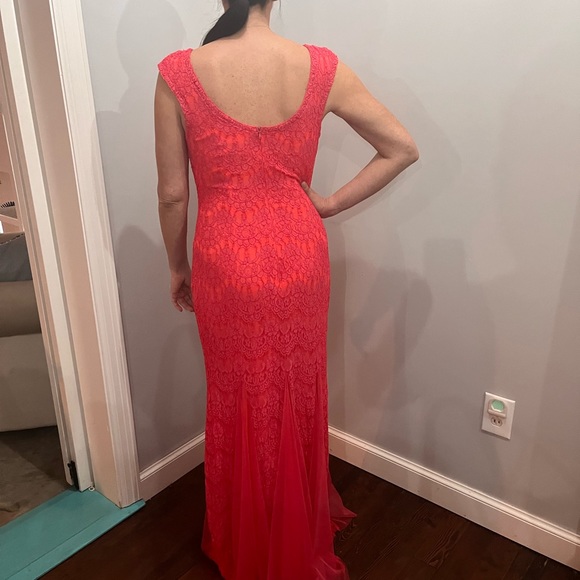 Formal Dress - Coral-Pink - Picture 4 of 5
